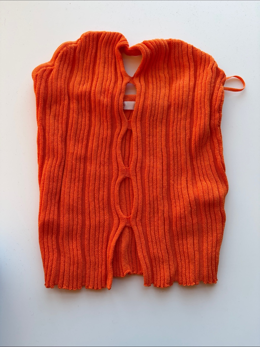 NIA Revolve Orange Cutout Tube Top - XS